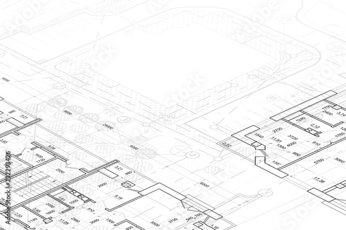 Architectural technical drawing- background