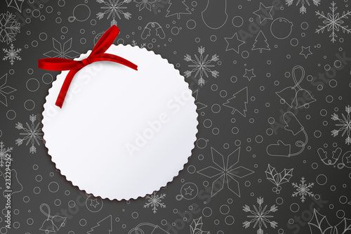 Geschenk Vorlage - Weihnachtliches Linienmuster