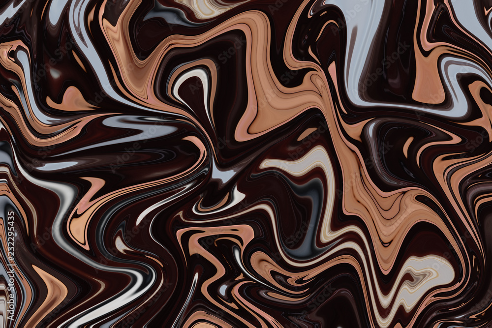 Chocolate background with liquify effect Chocolate background with liquify effect