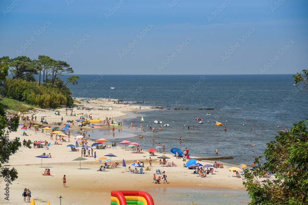 Obraz premium Atlantida beach landscape in Canelones, Uruguay
