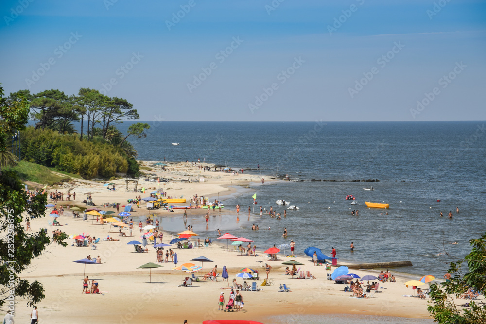 Atlantida beach landscape in Canelones, Uruguay