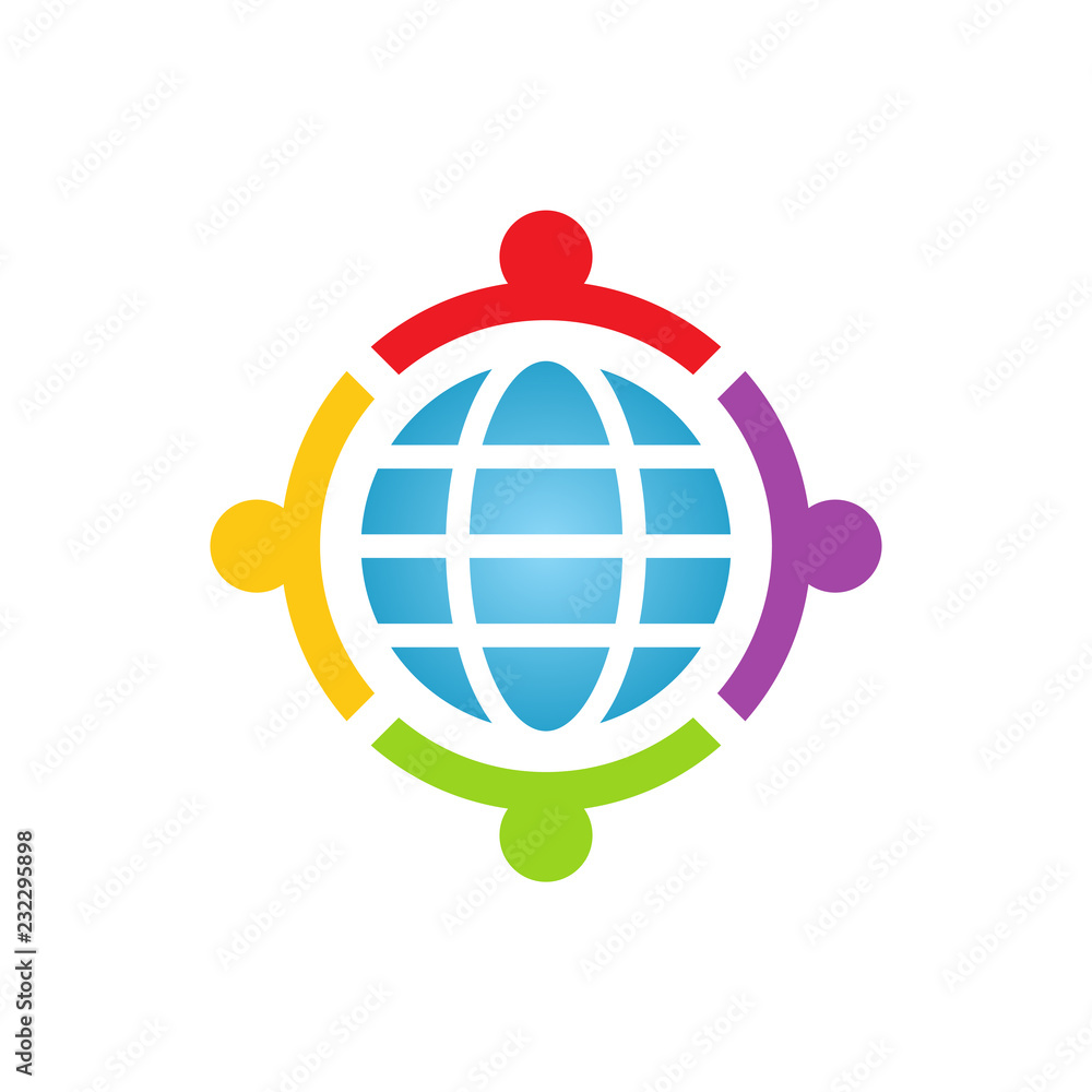 Community and adoption care logo design Community and adoption care logo design