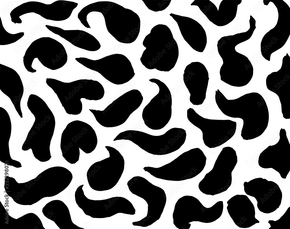 Fototapeta premium White and black grunge pattern. Background. Brush. Vector.