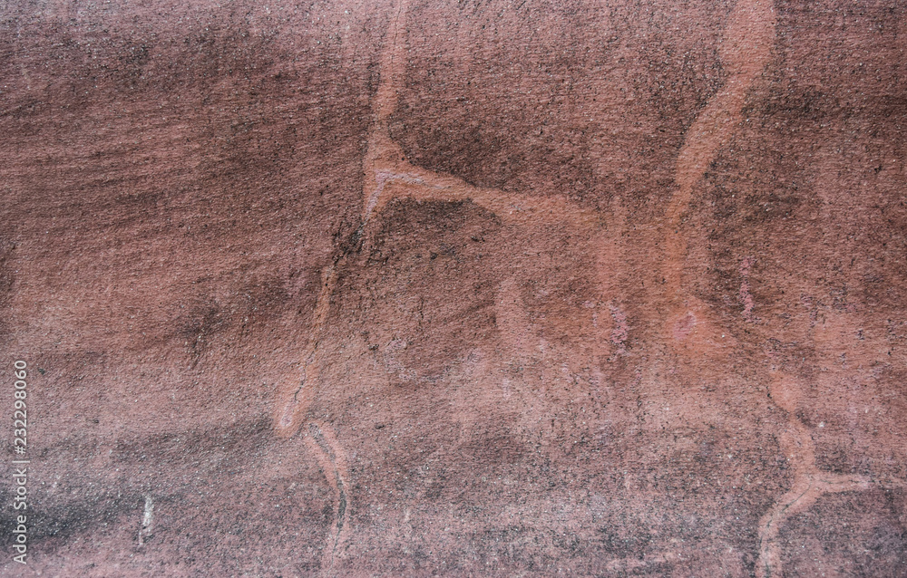 Naklejka premium concrete wall background. red color painted on cement wall for backgrounds and wallpaper