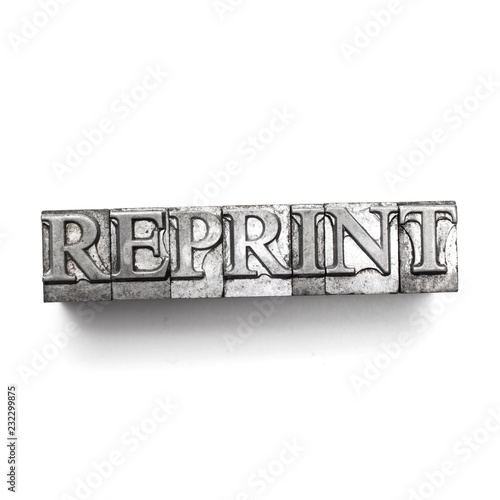 Bilde på lerret reprint word, letterpress