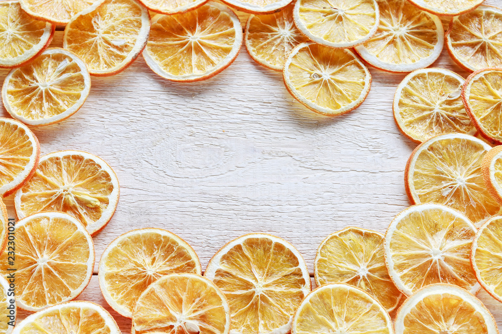 Sliced dry orange Sliced dry orange