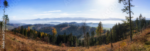 Panoramic autumn landscape