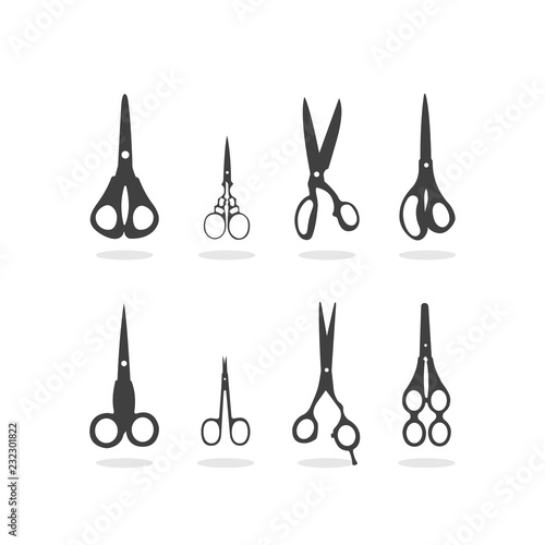 Vector Illustration Scissors Silhouette