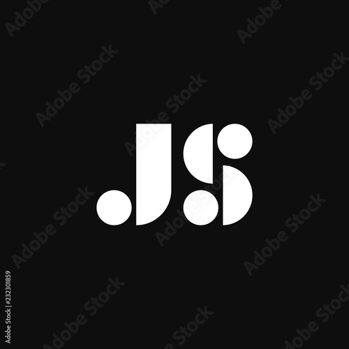 Vector Logo Letters JS Elegant Shapes