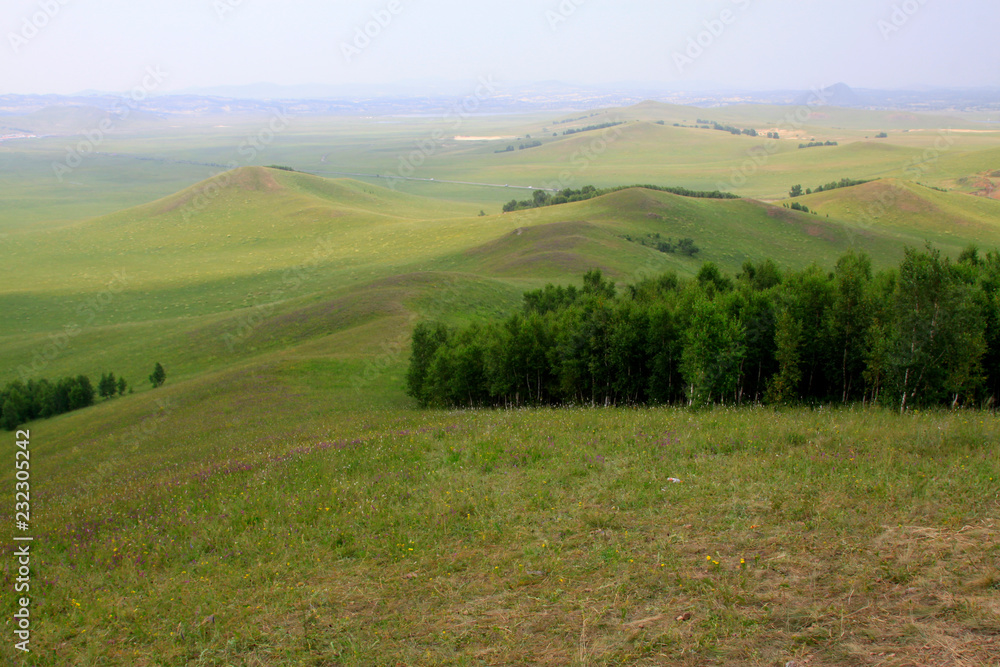 WuLanBuTong grassland scenery, China WuLanBuTong grassland scenery, China