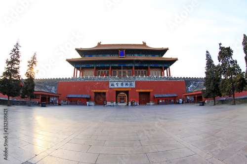 Shenwu Door of the Forbidden City on december 22, 2013, beijing, china. photo