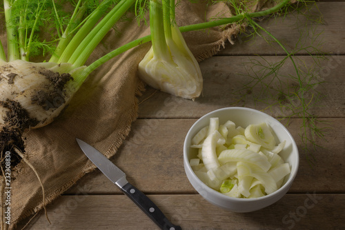 cutted fennel
