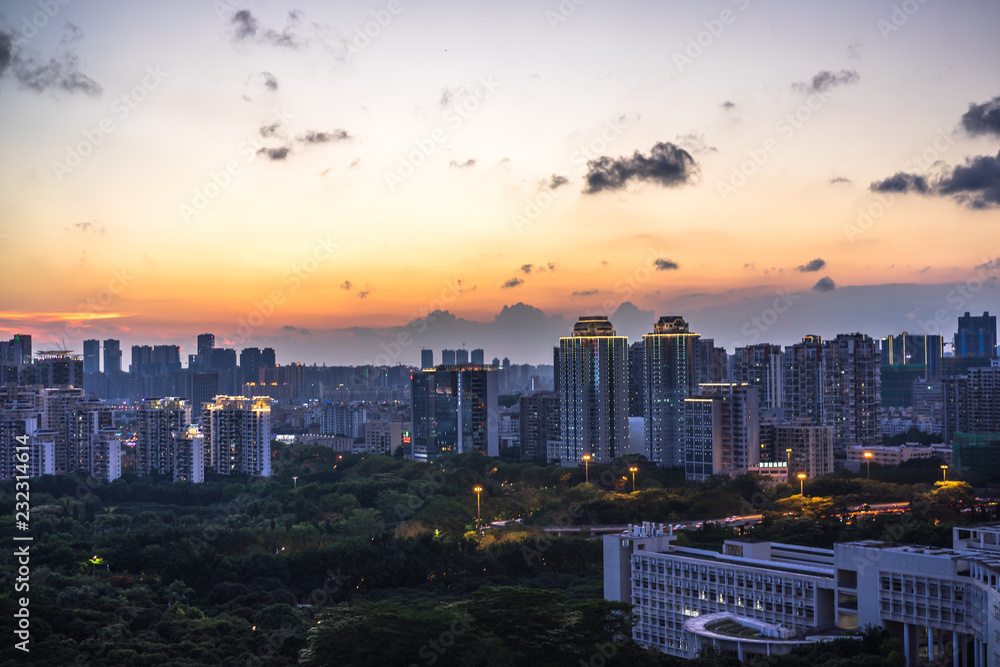 Fototapeta premium panoramiczny panoramę miasta