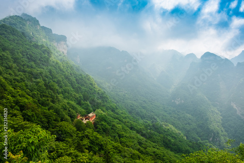 Beautiful day in wudang mountain