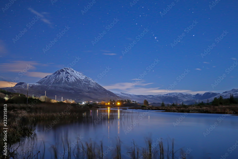 Mount Errigal by night