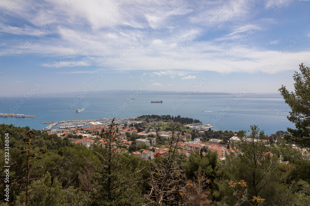 Obraz premium Split von oben