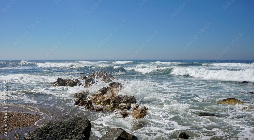 lovely beach of sao felix near porto