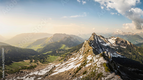 French Alps, Parc naturel rí©gional du Massif des Bauges, Chatelard-en-Bauges, Rhone-Alpes, France photo