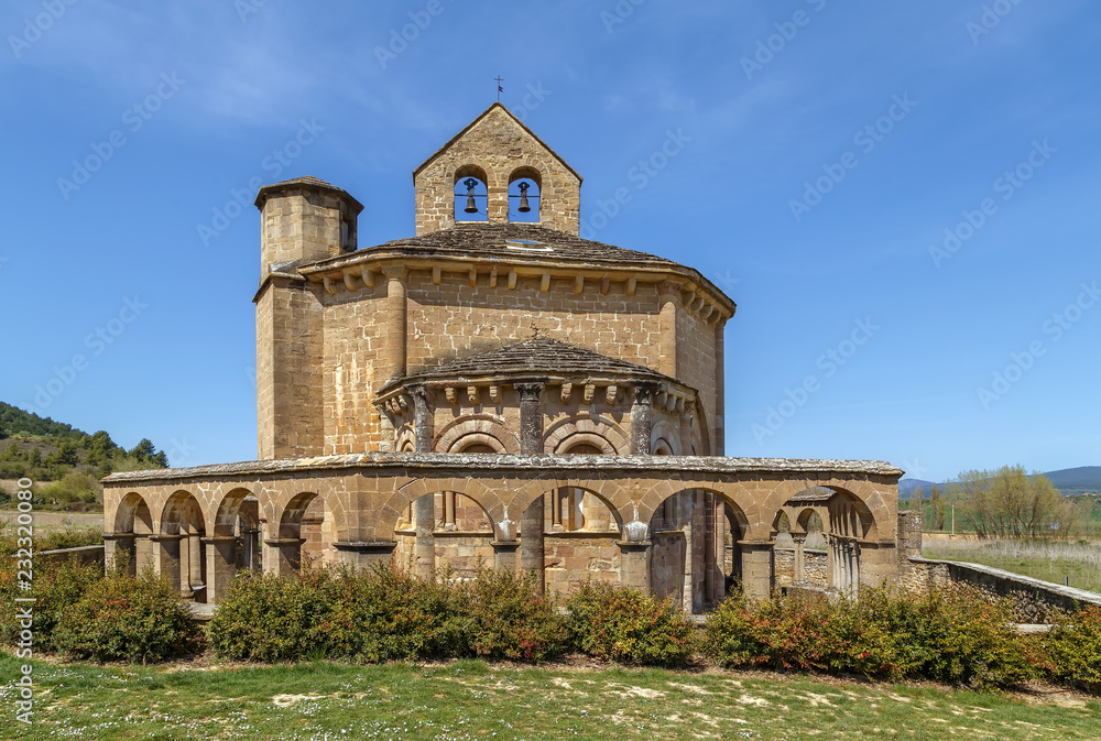 Fototapeta premium Church of Saint Mary of Eunate, Navarre, Spain