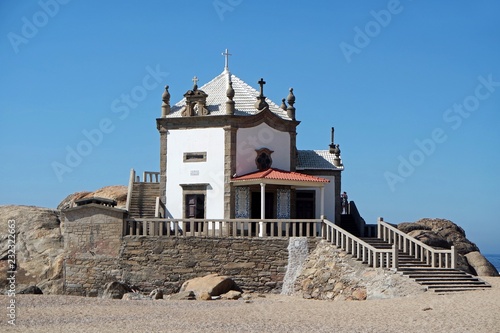 small chapel ath the beach in portugal
