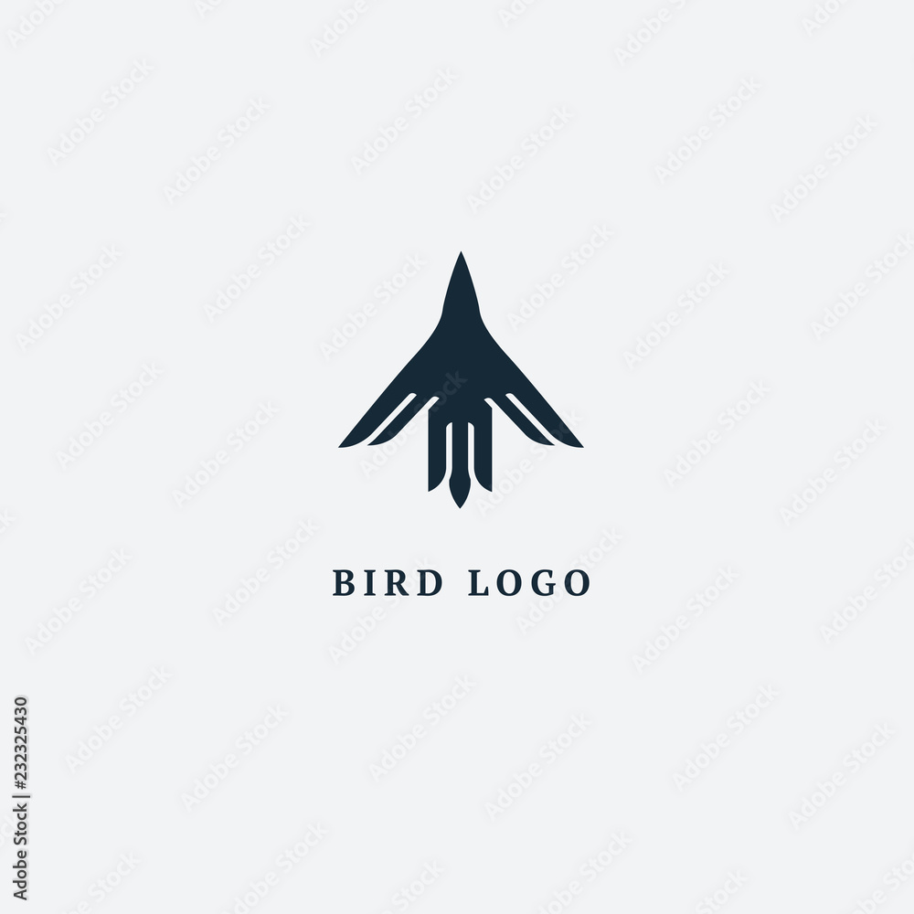 Bird silhouette logo. Vector abstract minimalistic illustration flying fowl. Pigeon icon. Zoo, pet shop, farm, bird feather, wild nature vector flat style logotype modern. Bird silhouette logo. Vector abstract minimalistic illustration flying fowl. Pigeon icon. Zoo, pet shop, farm, bird feather, wild nature vector flat style logotype modern.