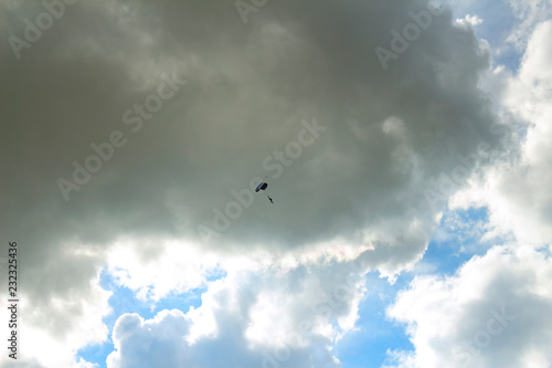  skydiver in the sky