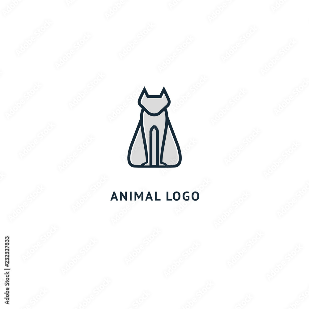 Cat silhouette logo. Vector abstract minimalistic illustration veterinary. Kitten icon. Pet, pet shop, zoo, clinic vector flat style logotype modern. Cat silhouette logo. Vector abstract minimalistic illustration veterinary. Kitten icon. Pet, pet shop, zoo, clinic vector flat style logotype modern.