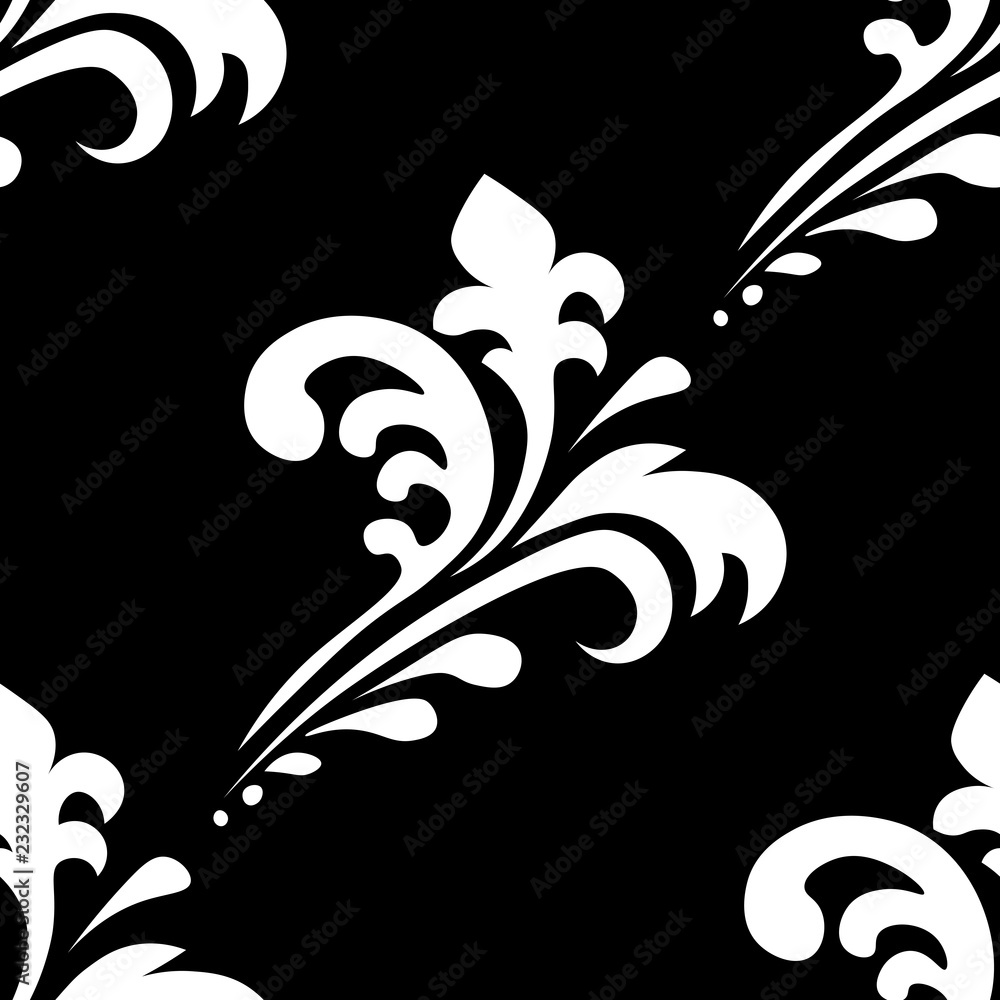 Fototapeta premium abstract seamless floral pattern