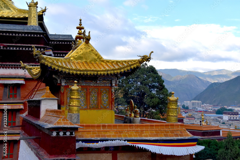 Fototapeta premium Monasterio Labrang en Xiahe, China