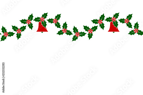 christmas holly border