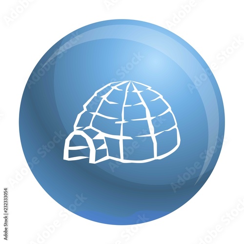 Alaska igloo icon. Simple illustration of alaska igloo vector icon for web design isolated on white background