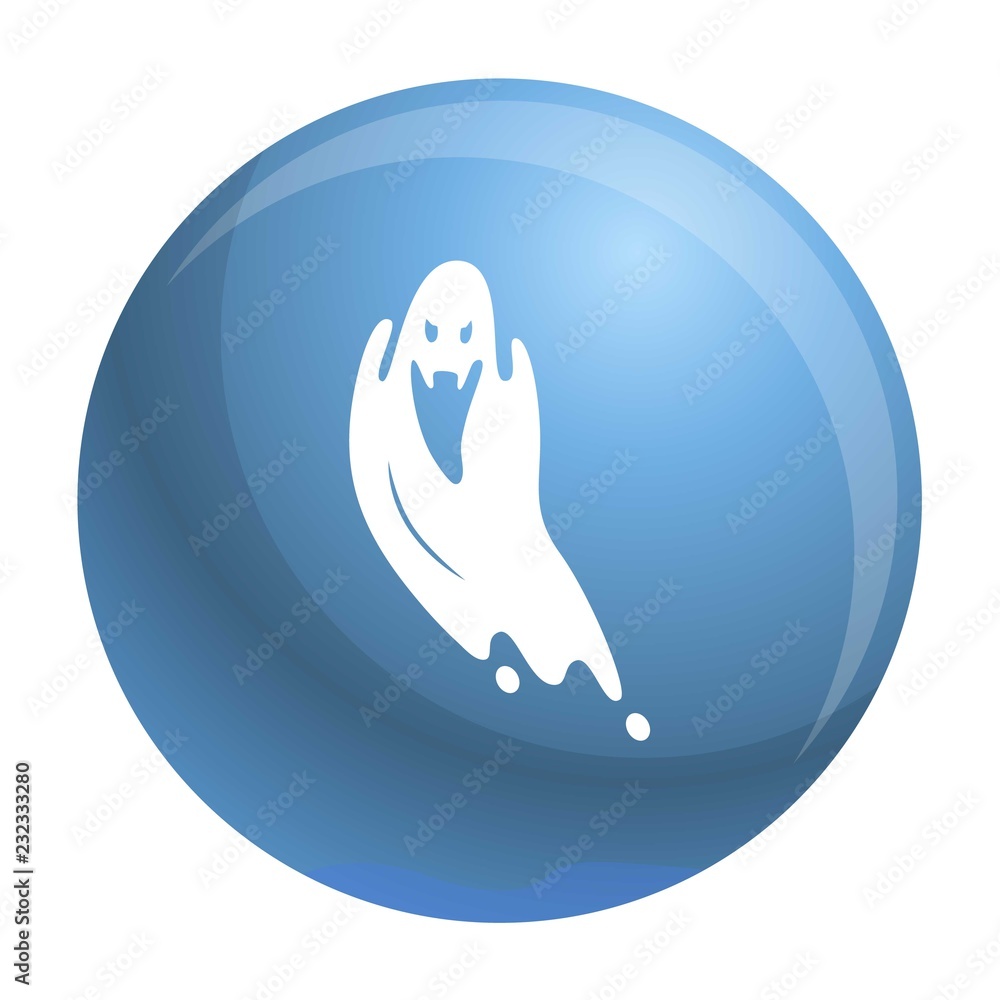 Scary ghost icon. Simple illustration of scary ghost vector icon for web design isolated on white background Scary ghost icon. Simple illustration of scary ghost vector icon for web design isolated on white background