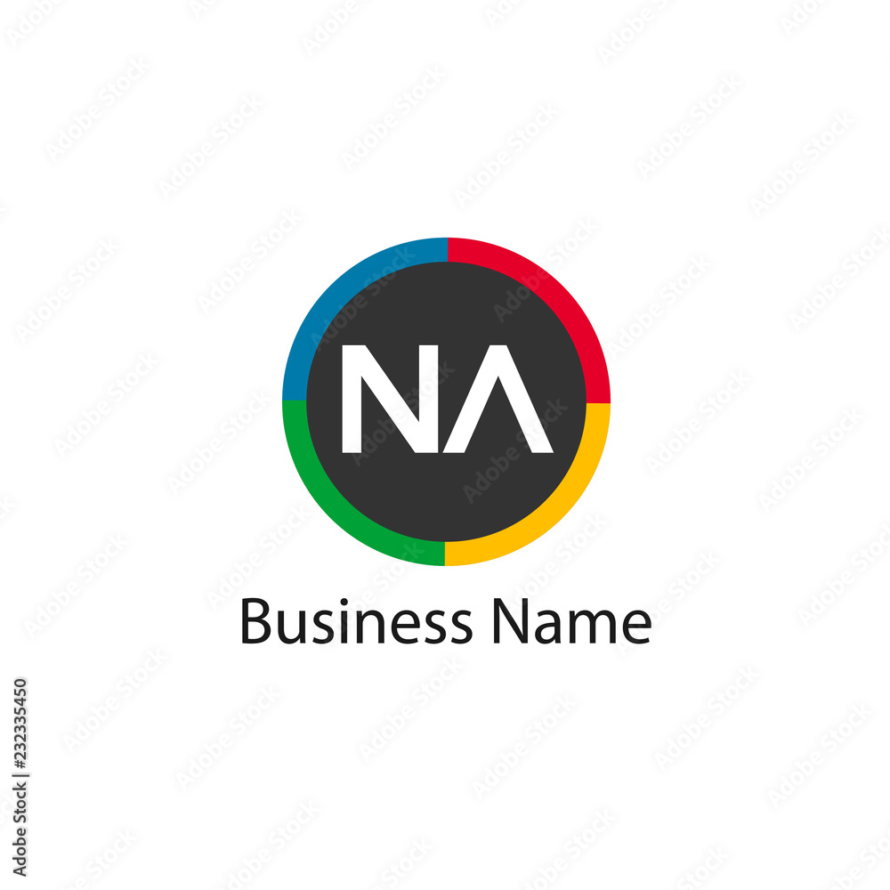 Initial Letter NA Logo Template Design Initial Letter NA Logo Template Design