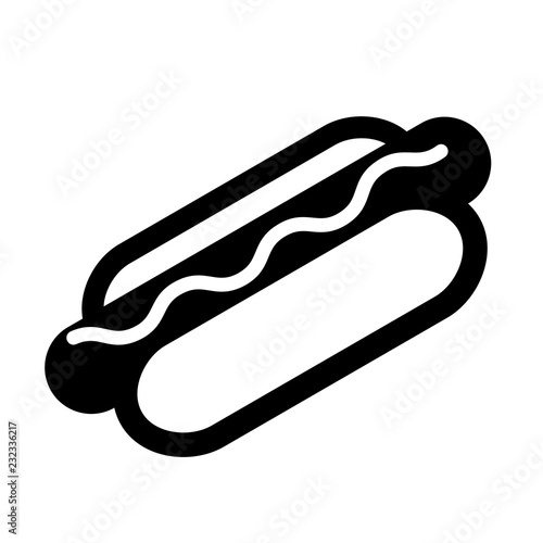 Hot dog vector pictogram