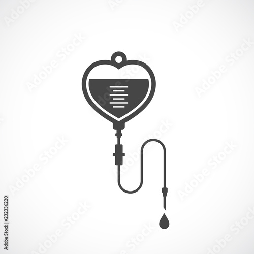 Iv bag vector icon