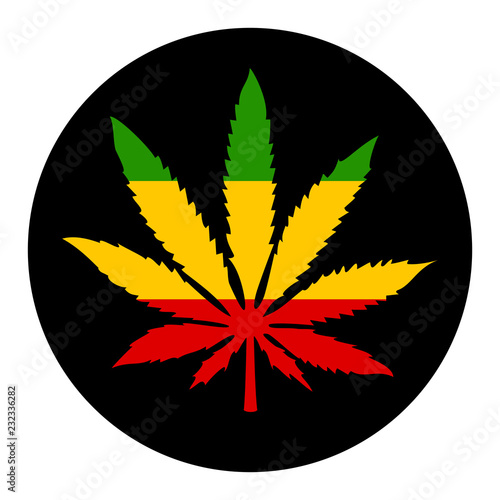 Marijuana leaf vector icon