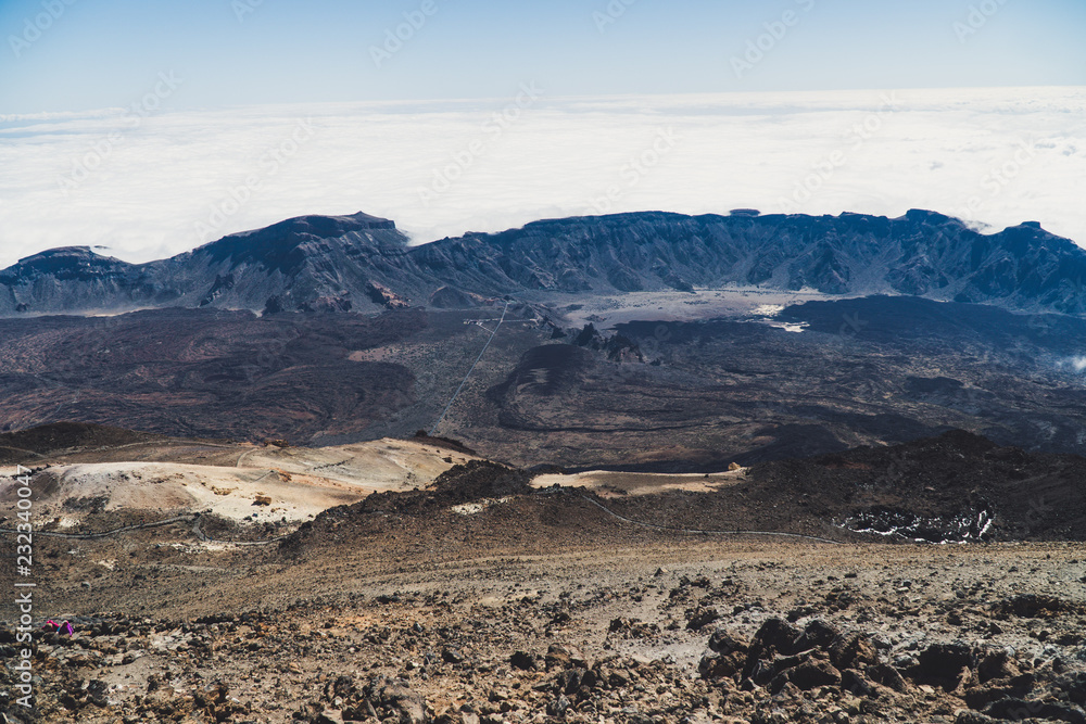 Caldera de las Cañadas at teide vulcano tenerife Caldera de las Cañadas at teide vulcano tenerife