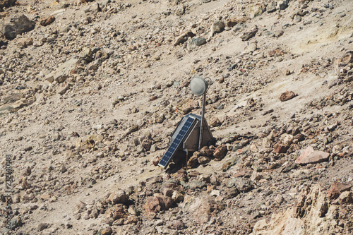 measuring station at teide peak, tenerife