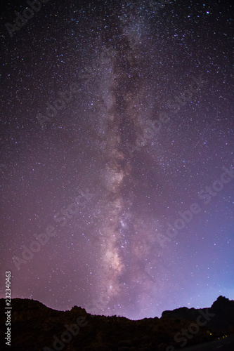 Milkyway at night at teide, tenerife