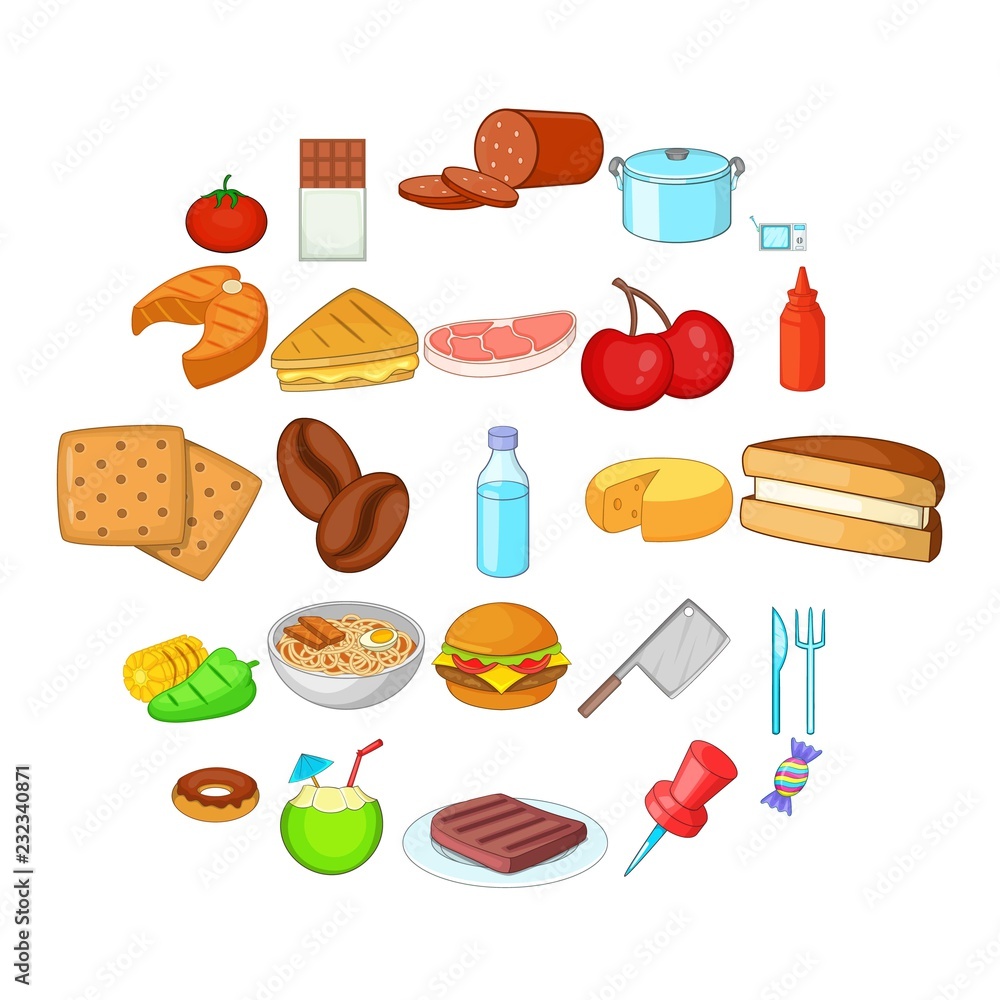 Useful icons set. Cartoon set of 25 useful vector icons for web isolated on white background Useful icons set. Cartoon set of 25 useful vector icons for web isolated on white background