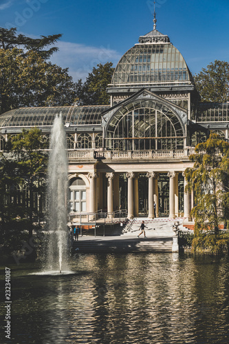 The Palacio de Cristal (Crystal Palace), Retiro Park. Madrid (Spain)