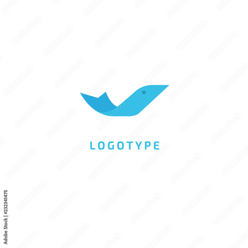 Fish silhouette logo. Vector abstract minimalistic illustration fishing. Tuna, salmon icon. Aquarium, pet shop, marina, fish restaurant, seafood vector flat style logotype modern. Fish silhouette logo. Vector abstract minimalistic illustration fishing. Tuna, salmon icon. Aquarium, pet shop, marina, fish restaurant, seafood vector flat style logotype modern.