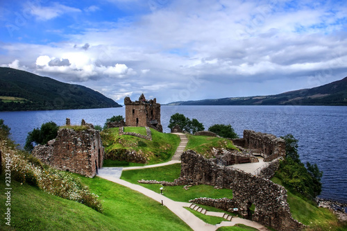 Urquhart Castle. Loch Ness, Inverness in Highlands, Scotland, UK