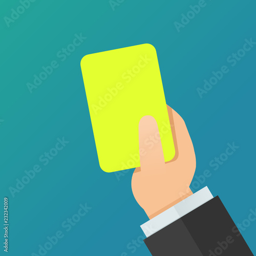 Carton jaune (flat design)