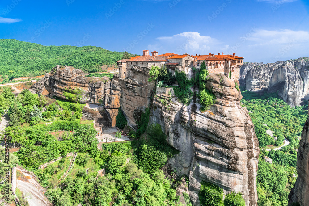 Mountain monastery has grown into the rock
