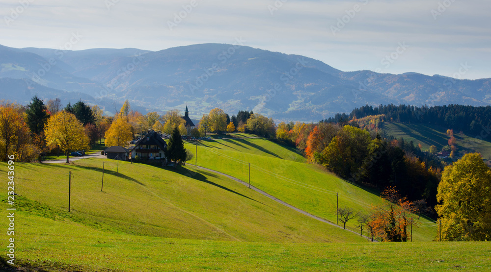 Obraz premium Auf dem Lindenberg nahe St. Peter im Schwarzwald
