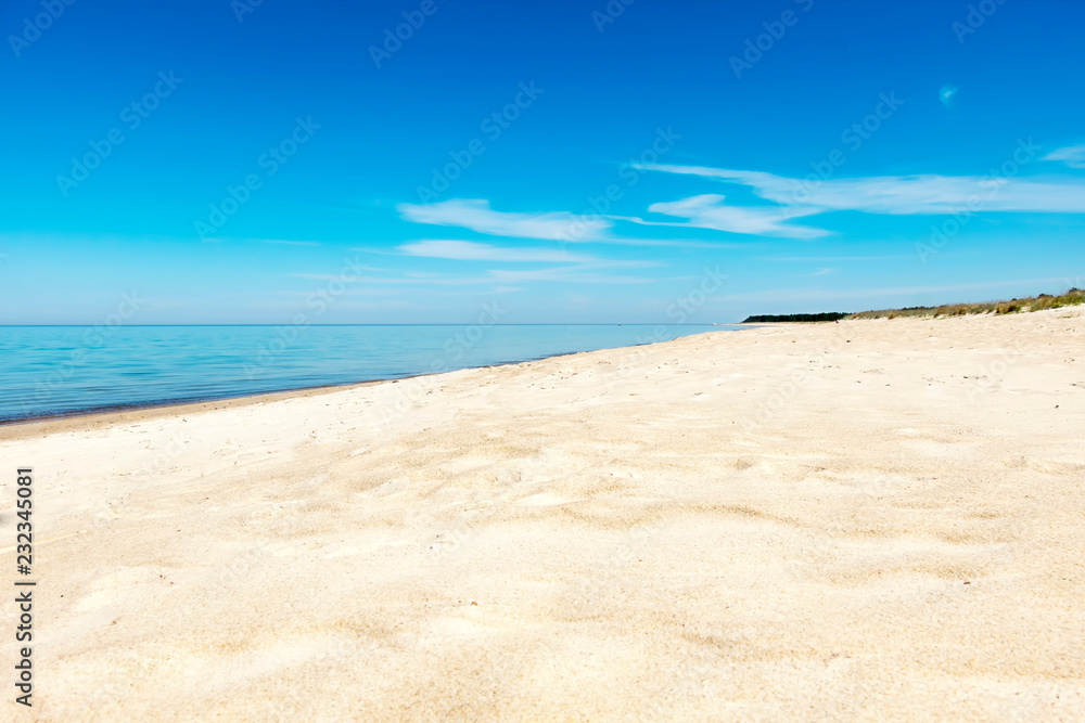 Sunny coast of Baltic sea Sunny coast of Baltic sea