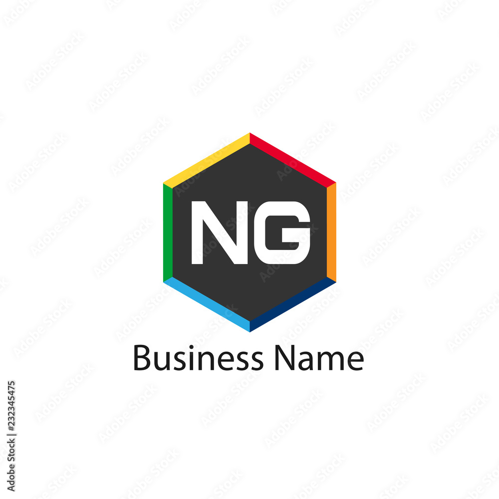 Initial Letter NG Logo Template Design Initial Letter NG Logo Template Design