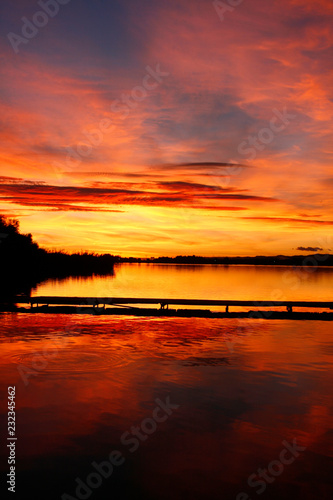 Colores del atardecer en Oto  o