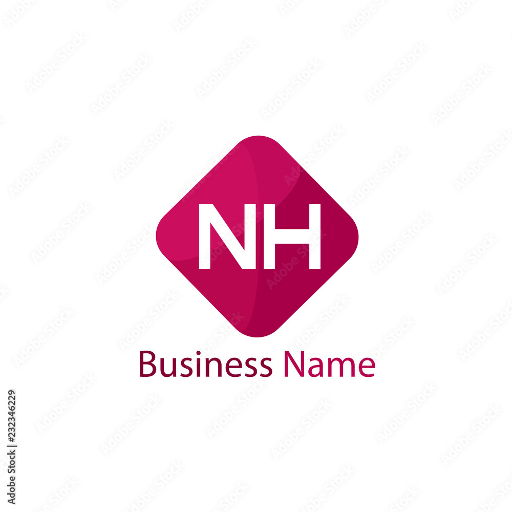 Initial Letter NH Logo Template Design Initial Letter NH Logo Template Design
